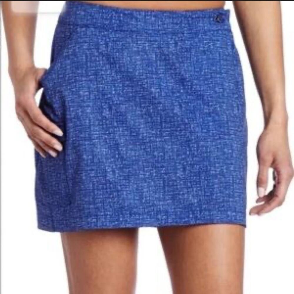 Columbia Omni Freeze Advanced Cooling Blue Heathered Skort Size 6